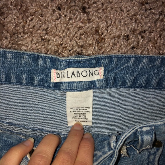 Billabong Jean Shorts Tie - Picture 3 of 3